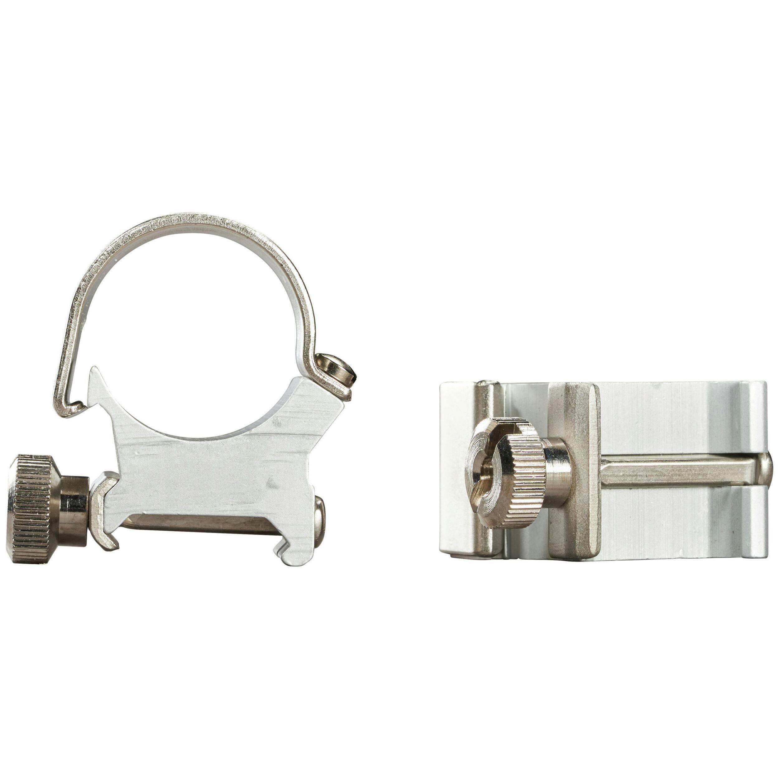 Weaver Detachable ToP Mount Rings, High Silver, 1-in