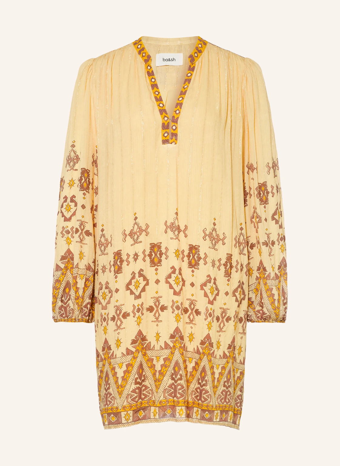 ba&sh Kleid ZOLA mit Glitzergarn
