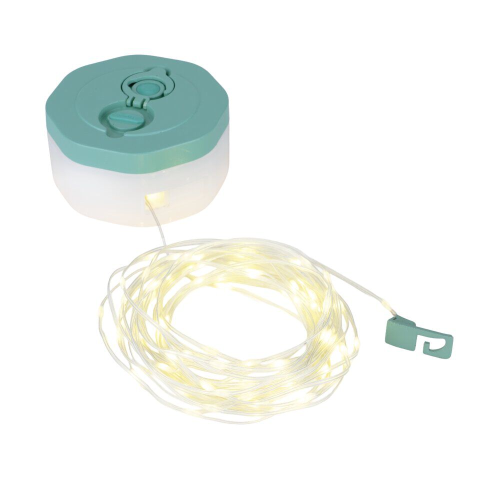 Lampe guirlande 2en1 camping étanche rechargeable USB 110LED blanc chaud 8m