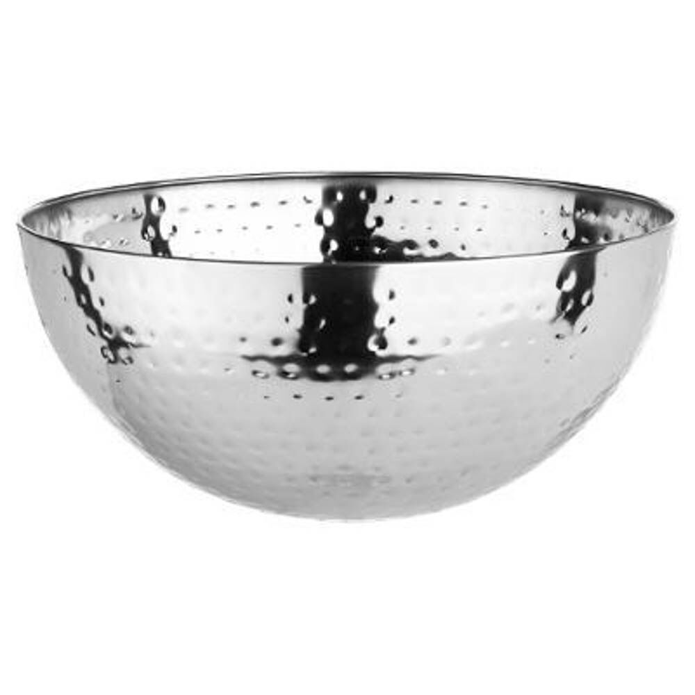 Taça multiusos em inox martelada