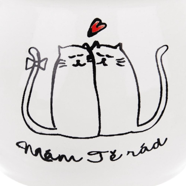 Kubek do picia kawy herbaty ceramiczny kotki 300 ml
