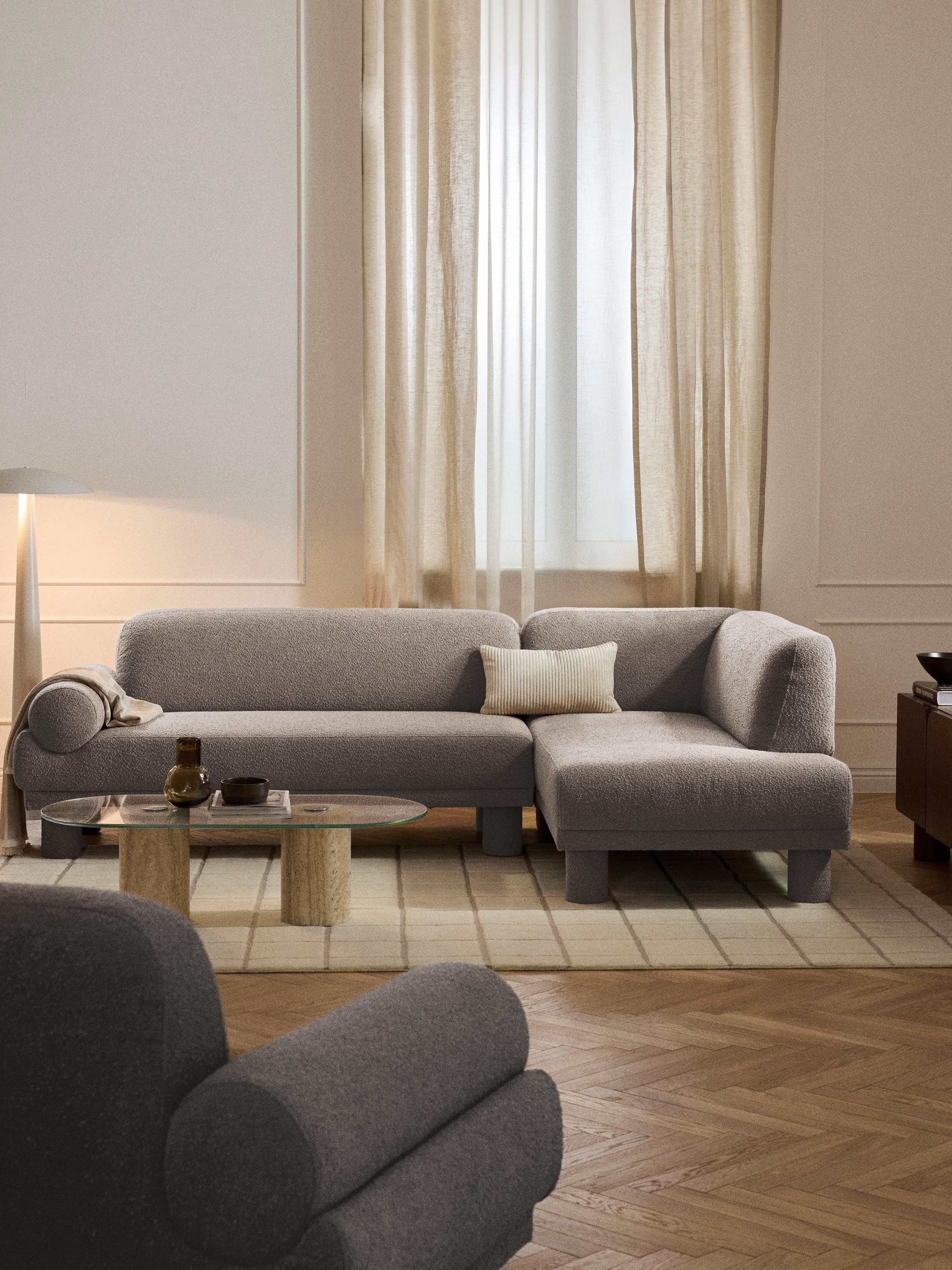 Bouclé-Ecksofa Lilo