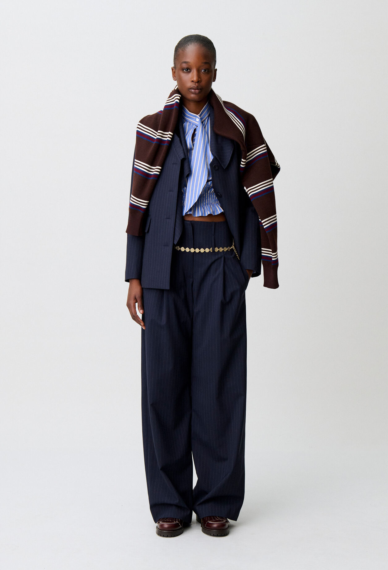 Pantalon laine mélangée