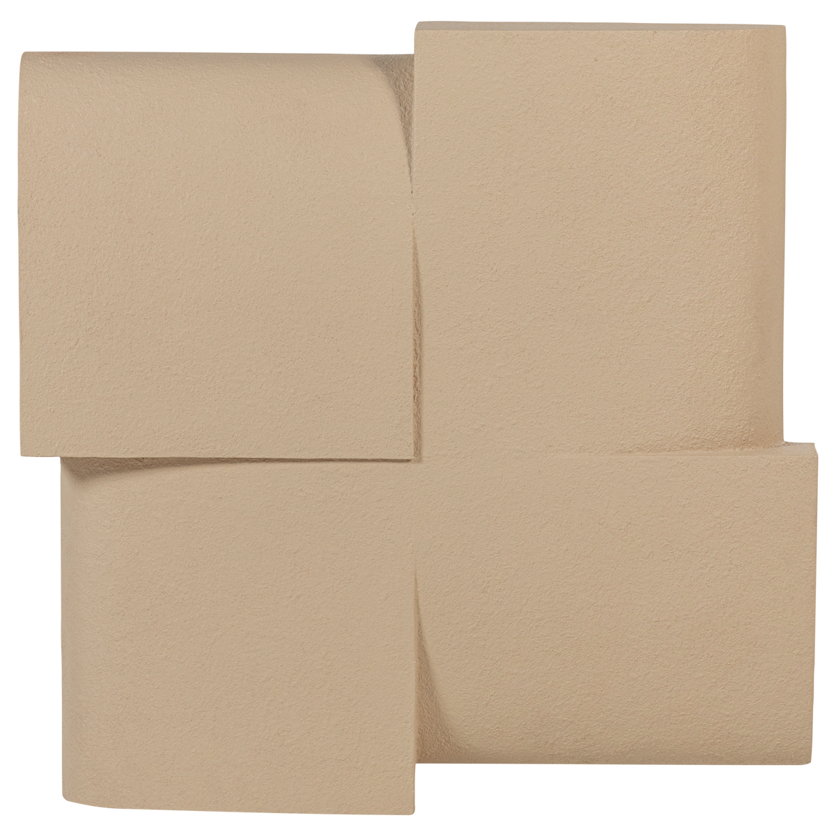 WOOOD wanddeco Tide - Betonlook - Zand - 86x86x11