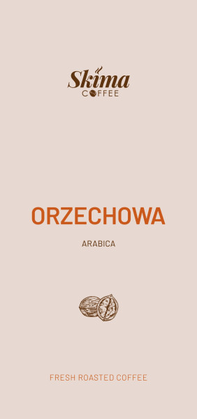 Kawa ziarnista 1kg Orzechowa Smakowa 100% Arabica Świeżo Palona