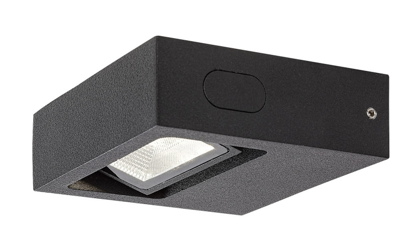 Kinkiet zewnętrzny Gangesczarny mat LED 1x7W 575lm IP65 Rabalux
