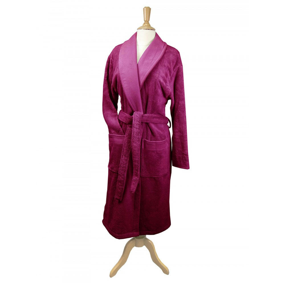 ELEA FUCHSIA - Peignoir  pur coton rose M