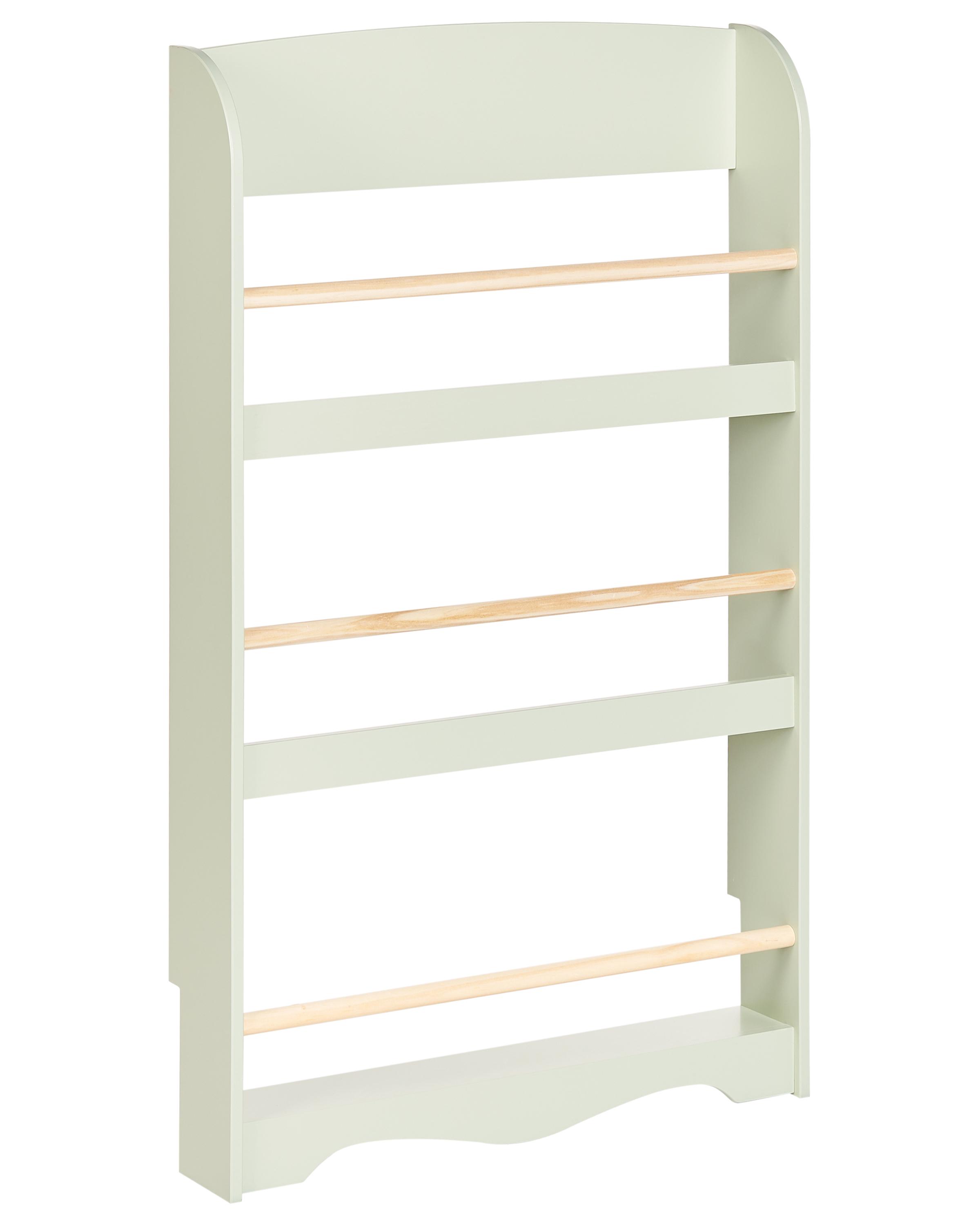 3 Tier Bookcase LILOET 102 cm Light Green