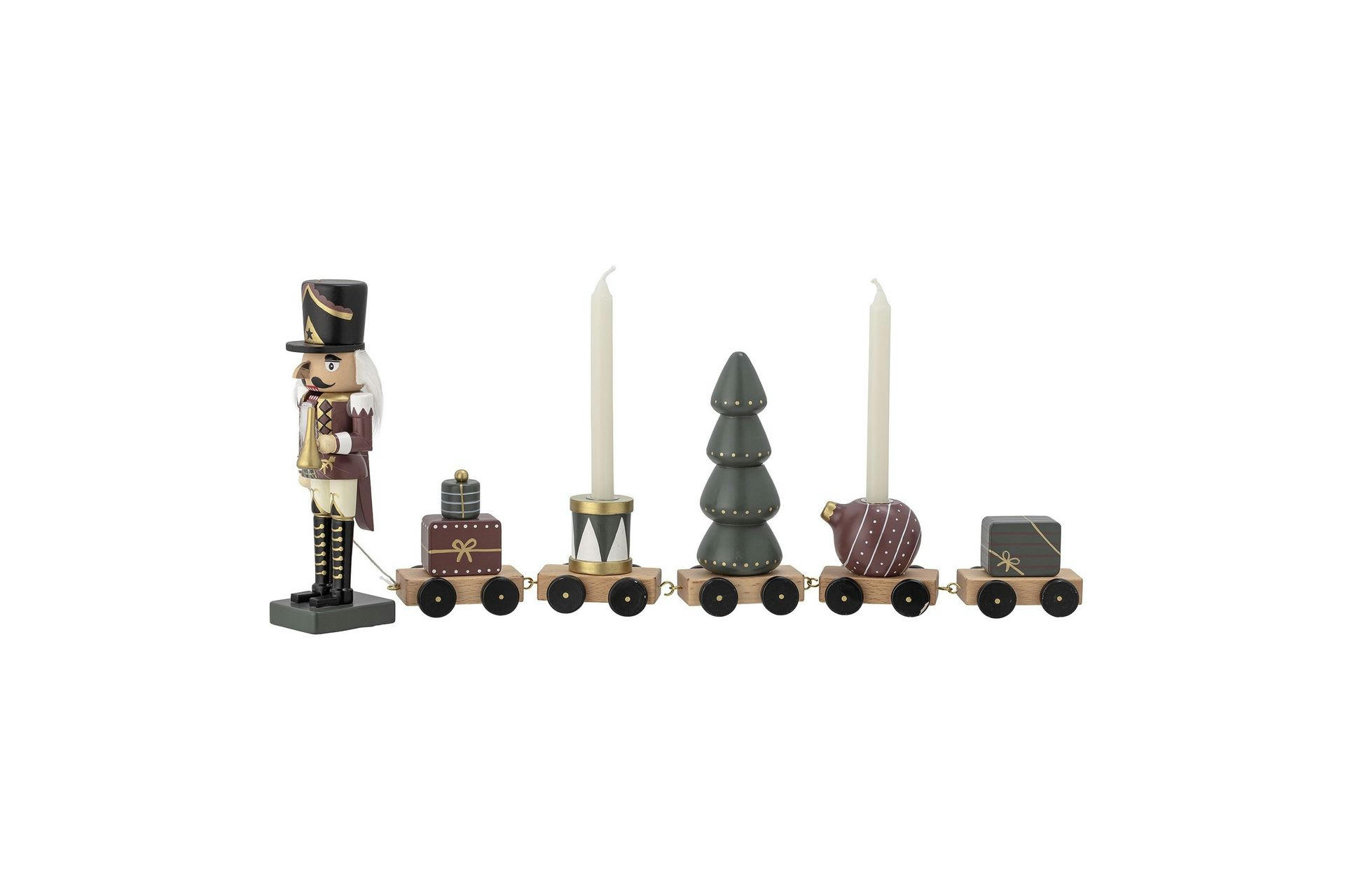 VADIM - Train de décoration en bois vert