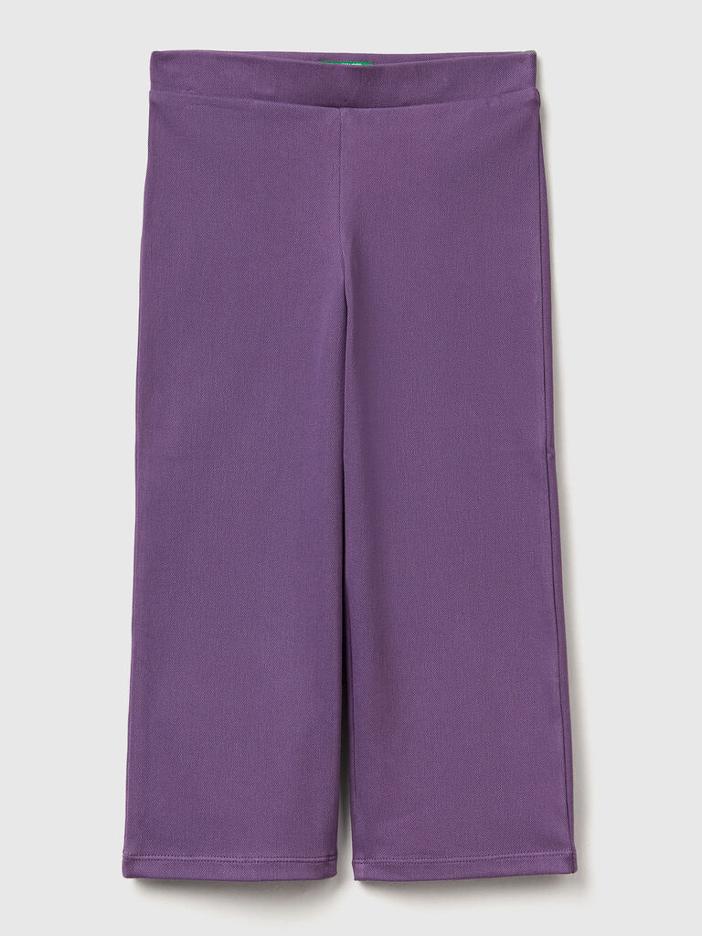 Stretch cotton trousers
