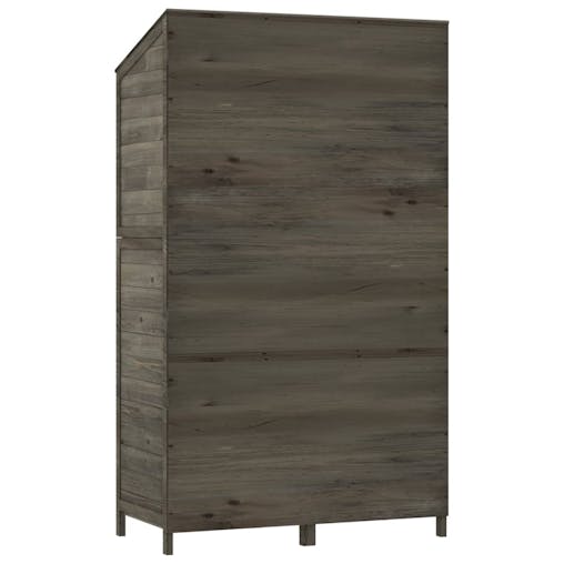 NNEVL Garden Shed Anthracite 102x52x174.5 cm Solid Wood Fir