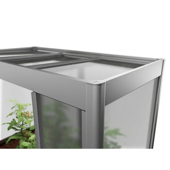 Gewächshaus-Aufsatz »Florentina«, BxHxT: 202x 103 x 136 cm, quarzgrau-metallic