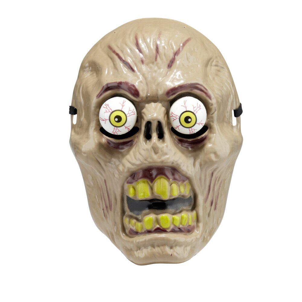Masque Halloween enfant visage zombie yeux mobiles 18x8xH24cm