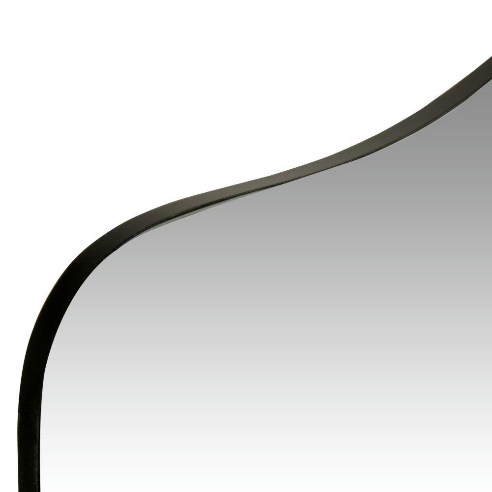 ABAK - Miroir organique en métal noir 100x50