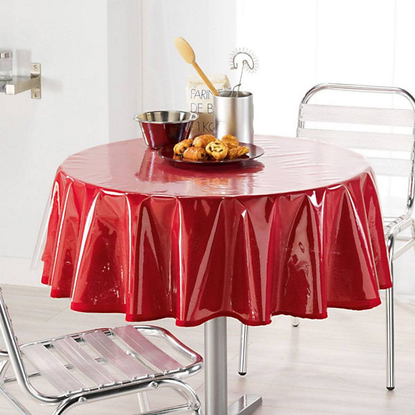 Nappe ronde 140cm Cristal transparent