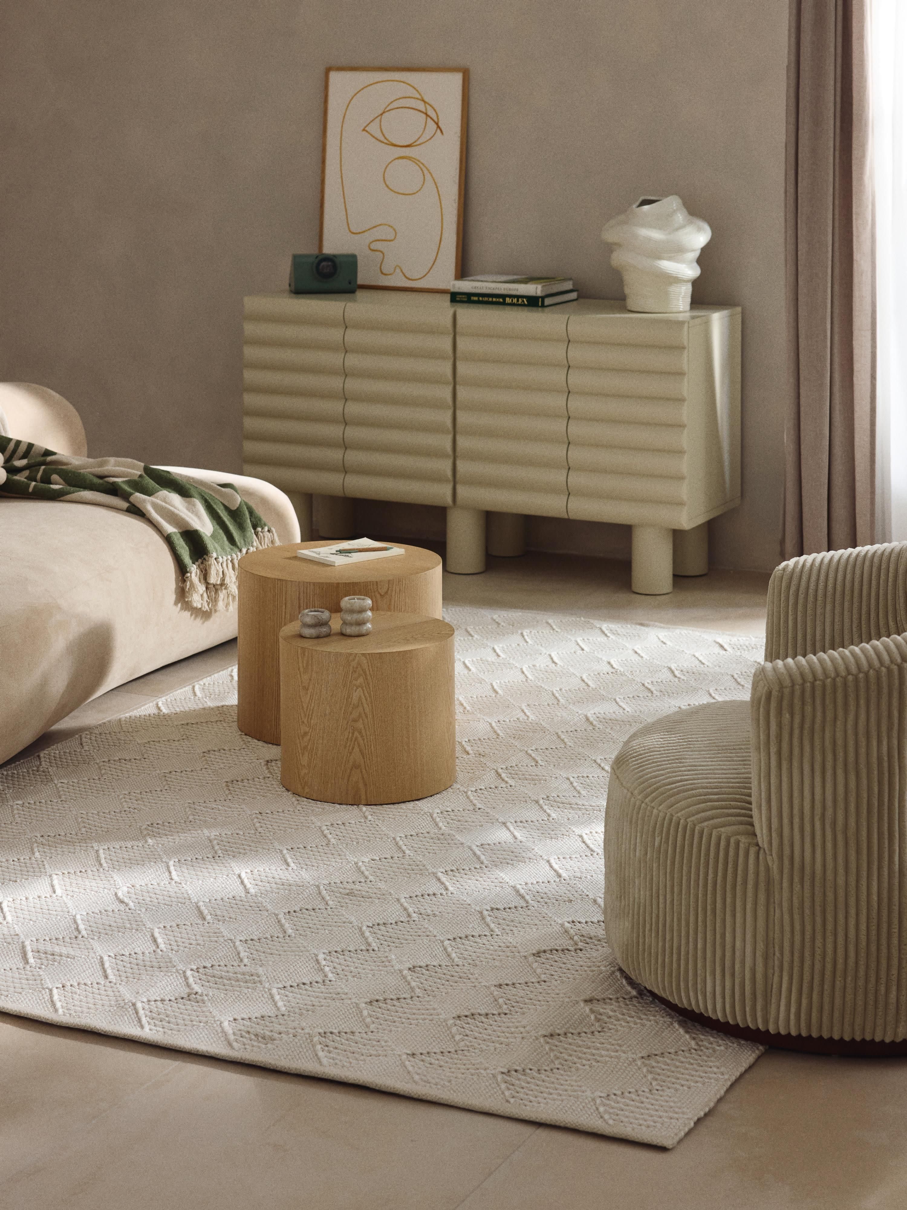 Indoor & Outdoor-Teppich Barcelona mit Hoch-Tief-Struktur