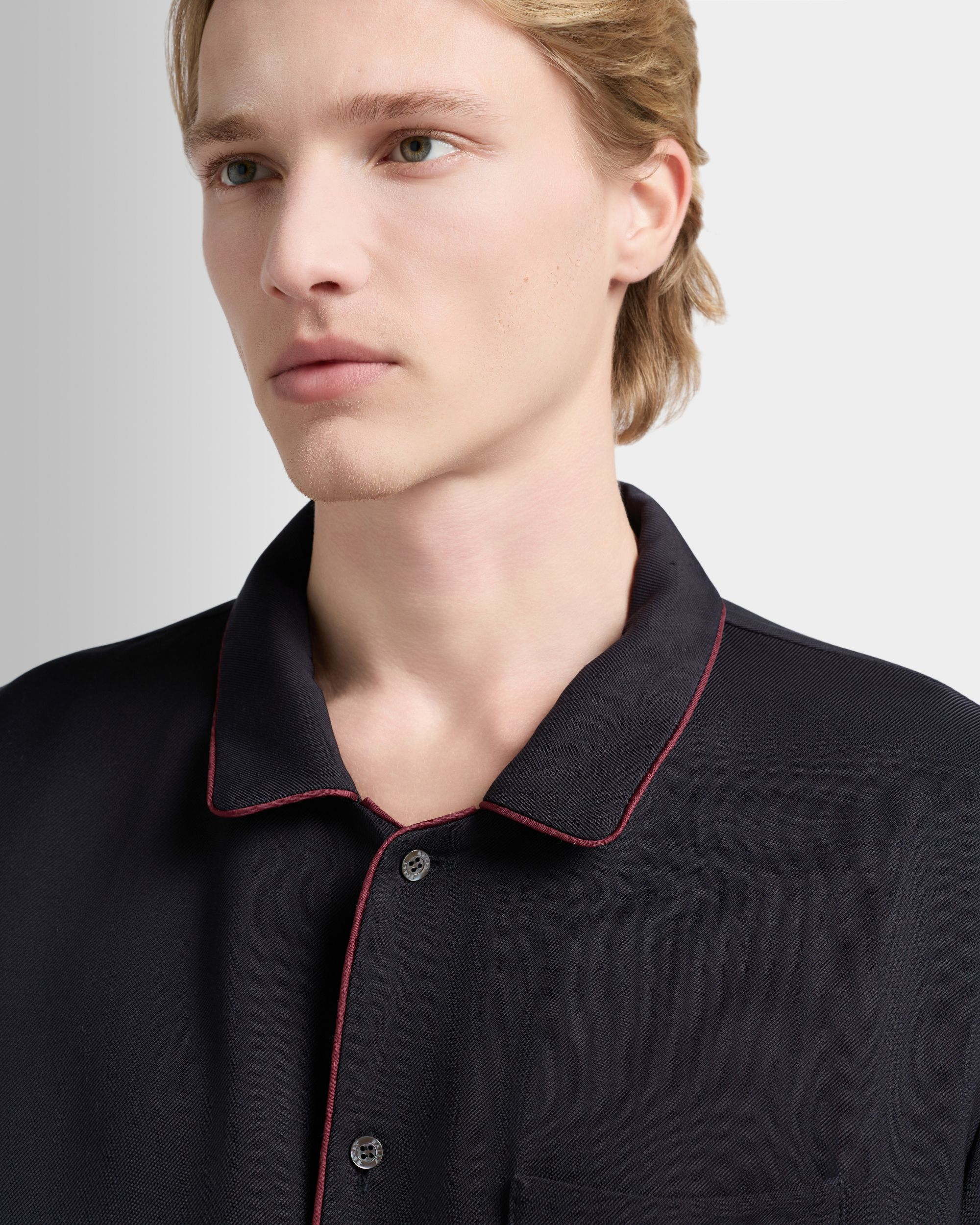 Christmas Capsule Hemd aus Twill in Marineblau