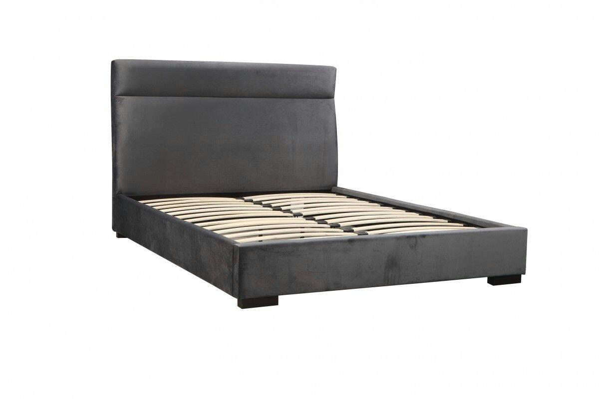 Brassex Chitto Platform Bed Frame, Grey