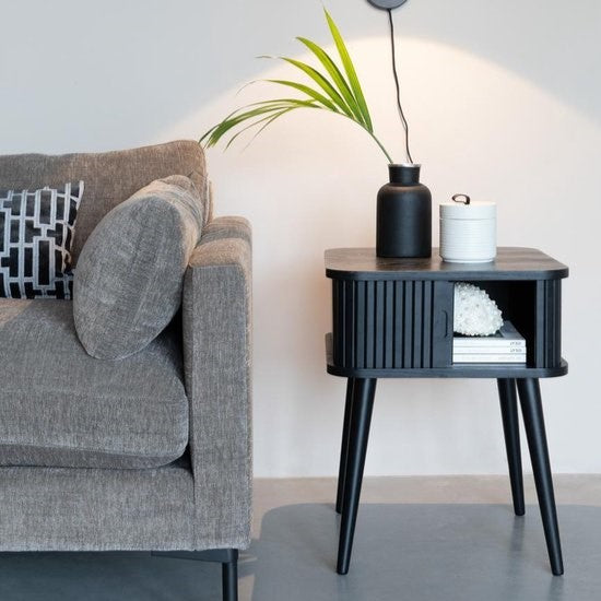 Zuiver Barbier Bijzettafel - Zwart