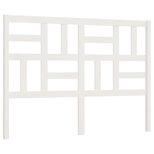 NNEVL Bed Headboard White 141x4x104 cm Solid Wood Pine