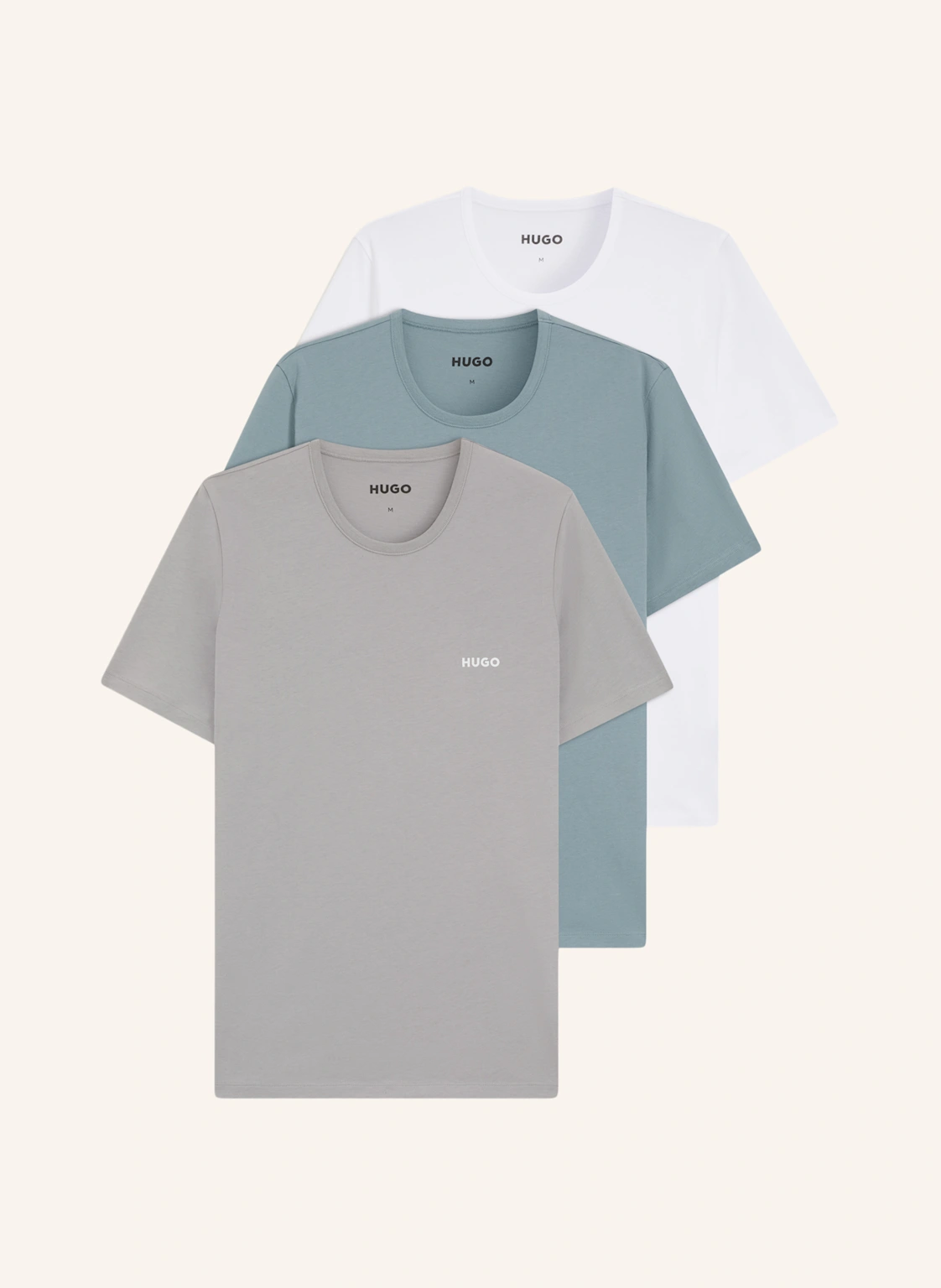 HUGO 3Er-Pack T-Shirts T-SHIRT RN TRIPLET P Regular Fit
