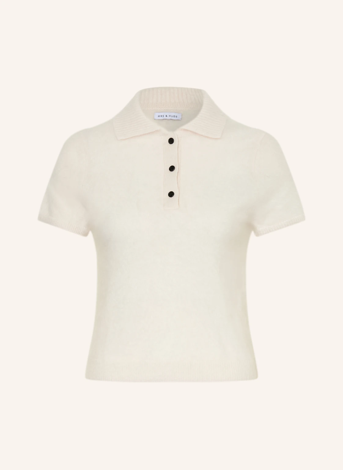 MRS & HUGS Strick-Poloshirt aus Cashmere