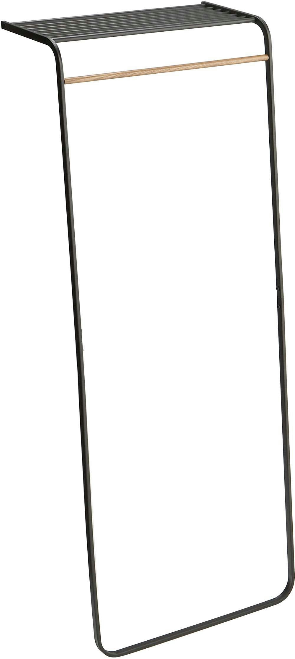 - Porte-manteau tour inclinée avec étagère noir