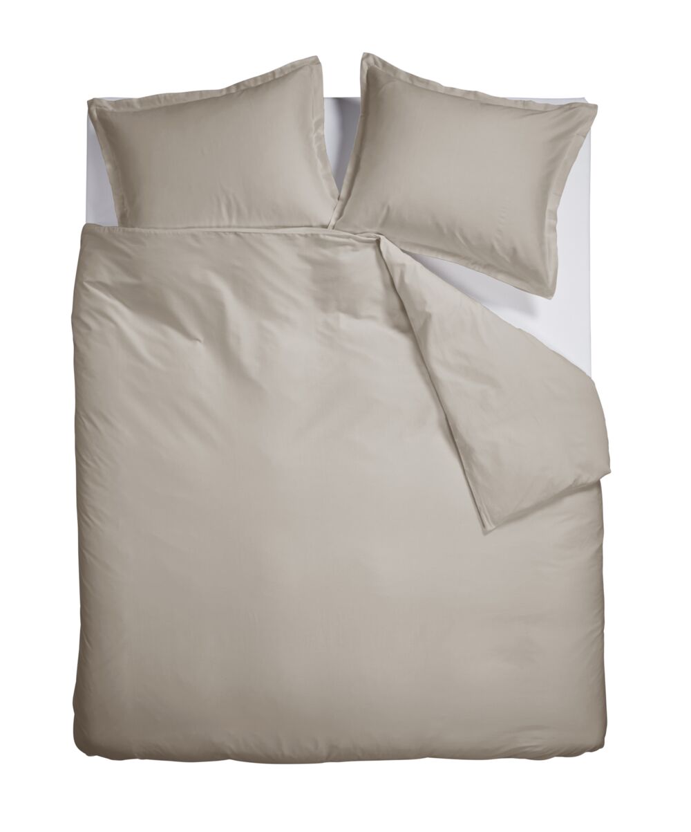 Ambiante Satin Uni - 240 x 200/220 cm - Zand