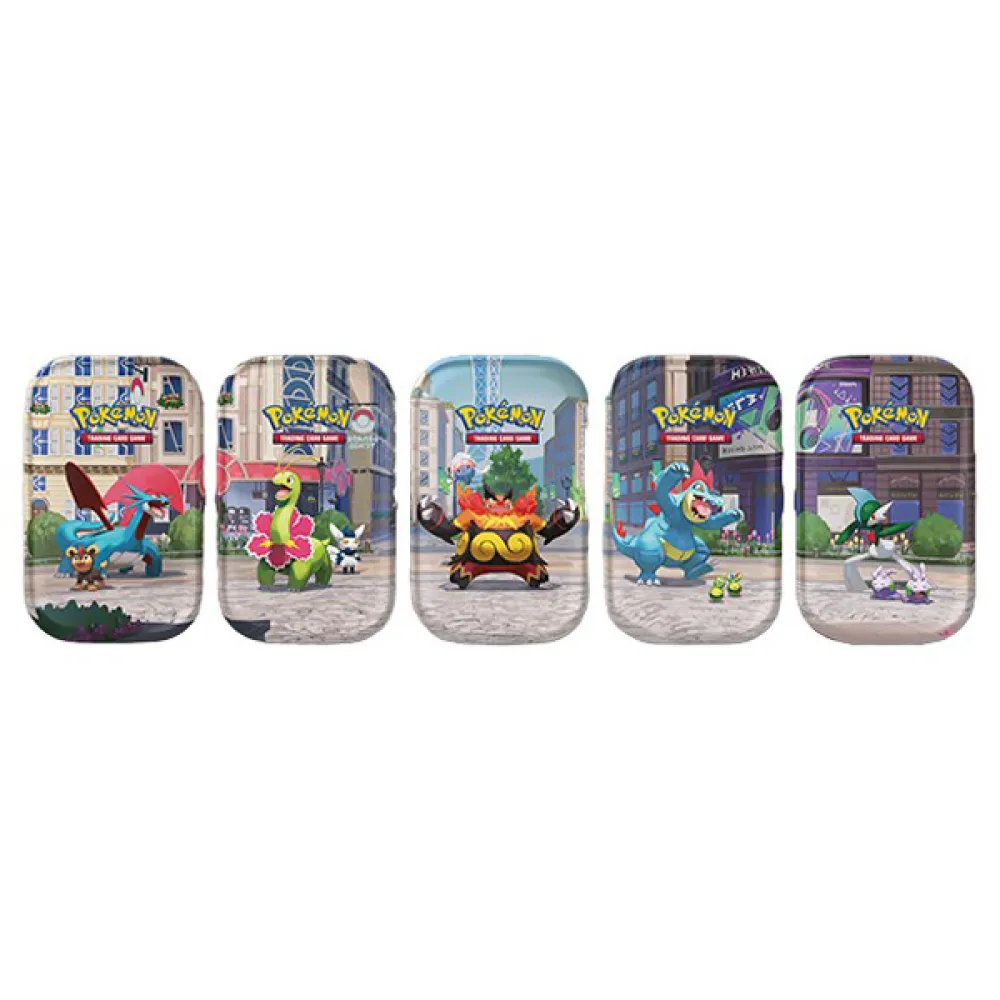 Pokemon Trading Card Game Lumiose City Mini Tin CDU Latin Spanish trading cards