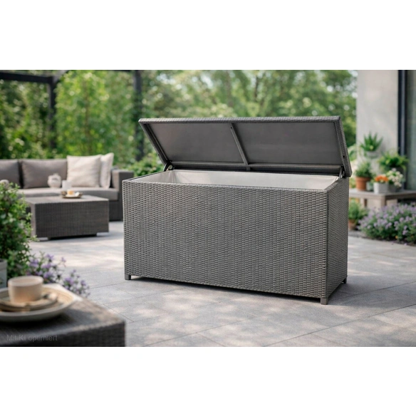 Kissenbox, BxHxT: 145 x 70 x 80 cm, grau