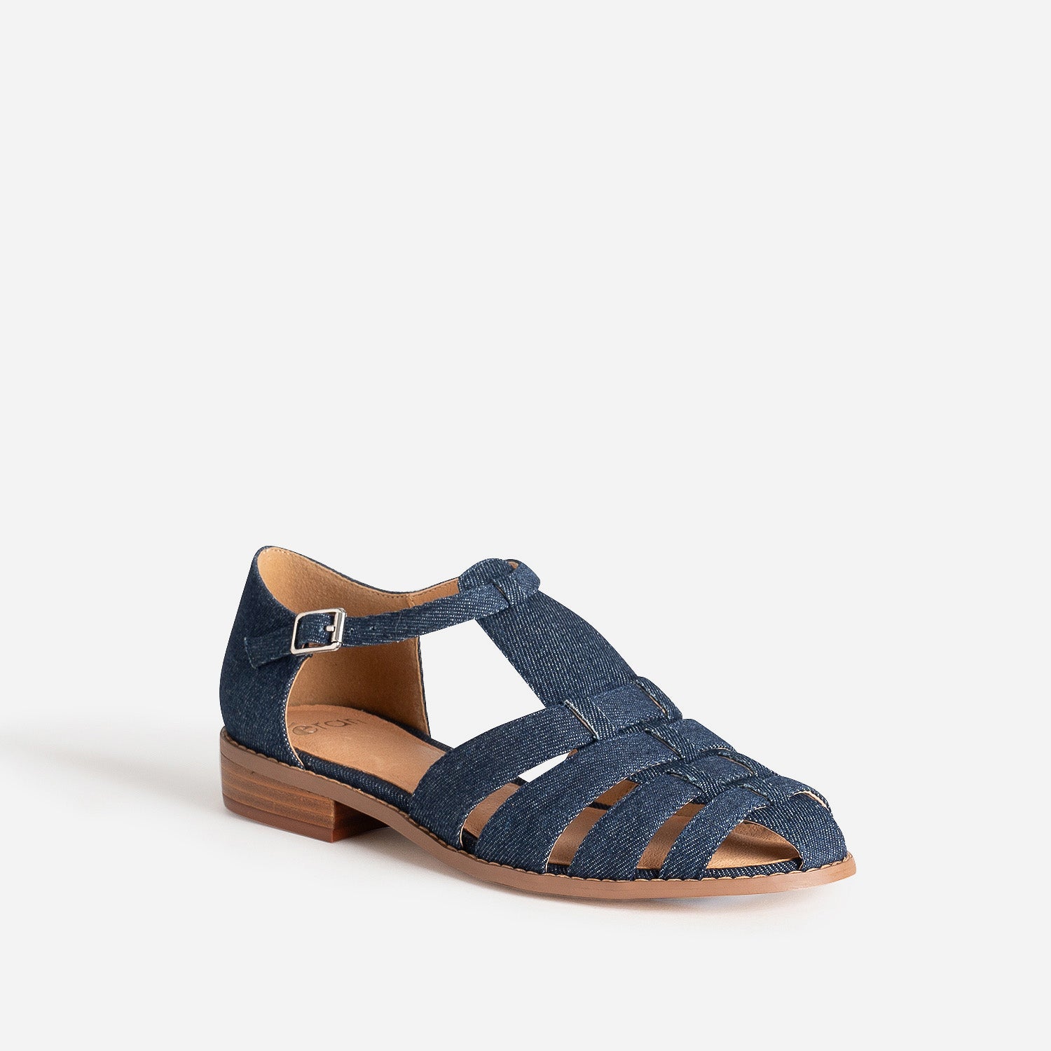 Sandale fisherman marine denim brut