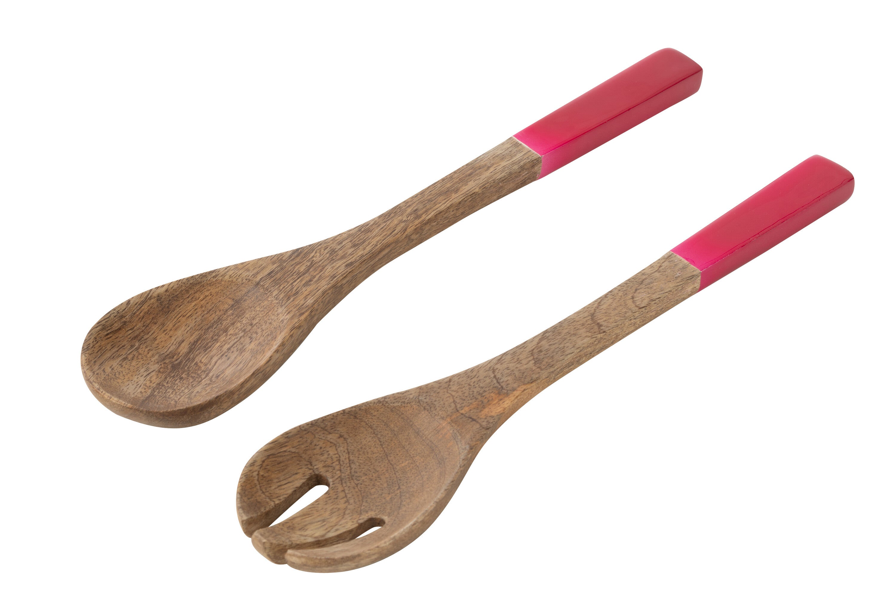J-Line slabestek - mangohout - roze naturel - 2 stuks