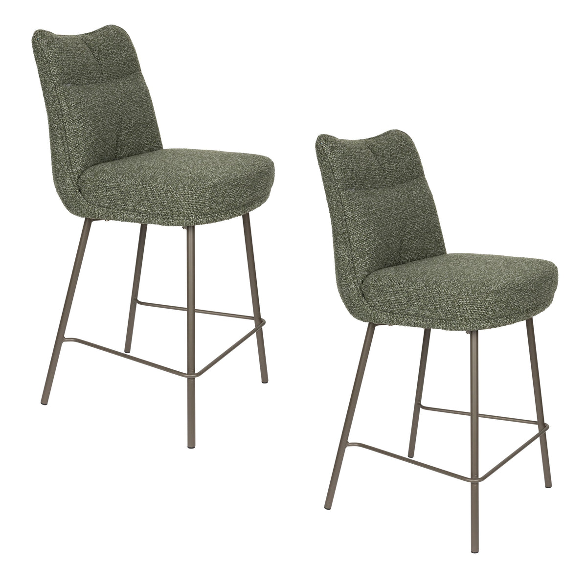 Housecraft Living Jacques Barkrukken 65 cm Groen - Set van 2