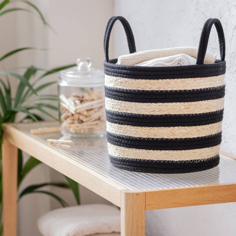 Habitat Rope Storage Basket - Monochrome