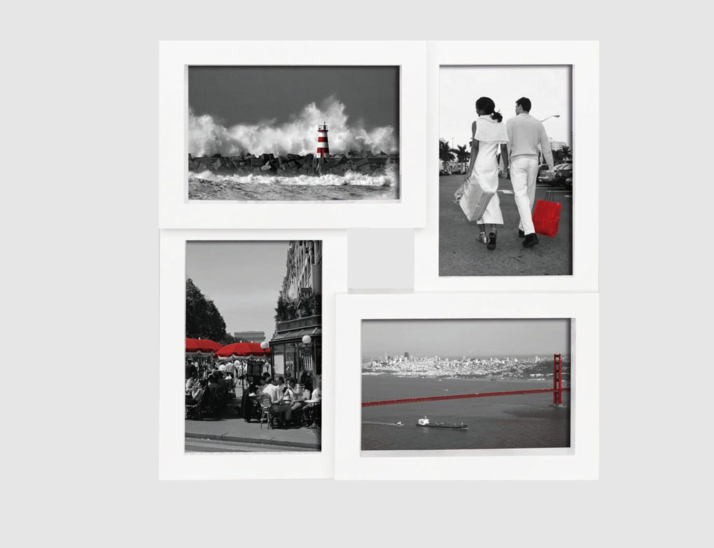 Bildergalerie Collage weiß