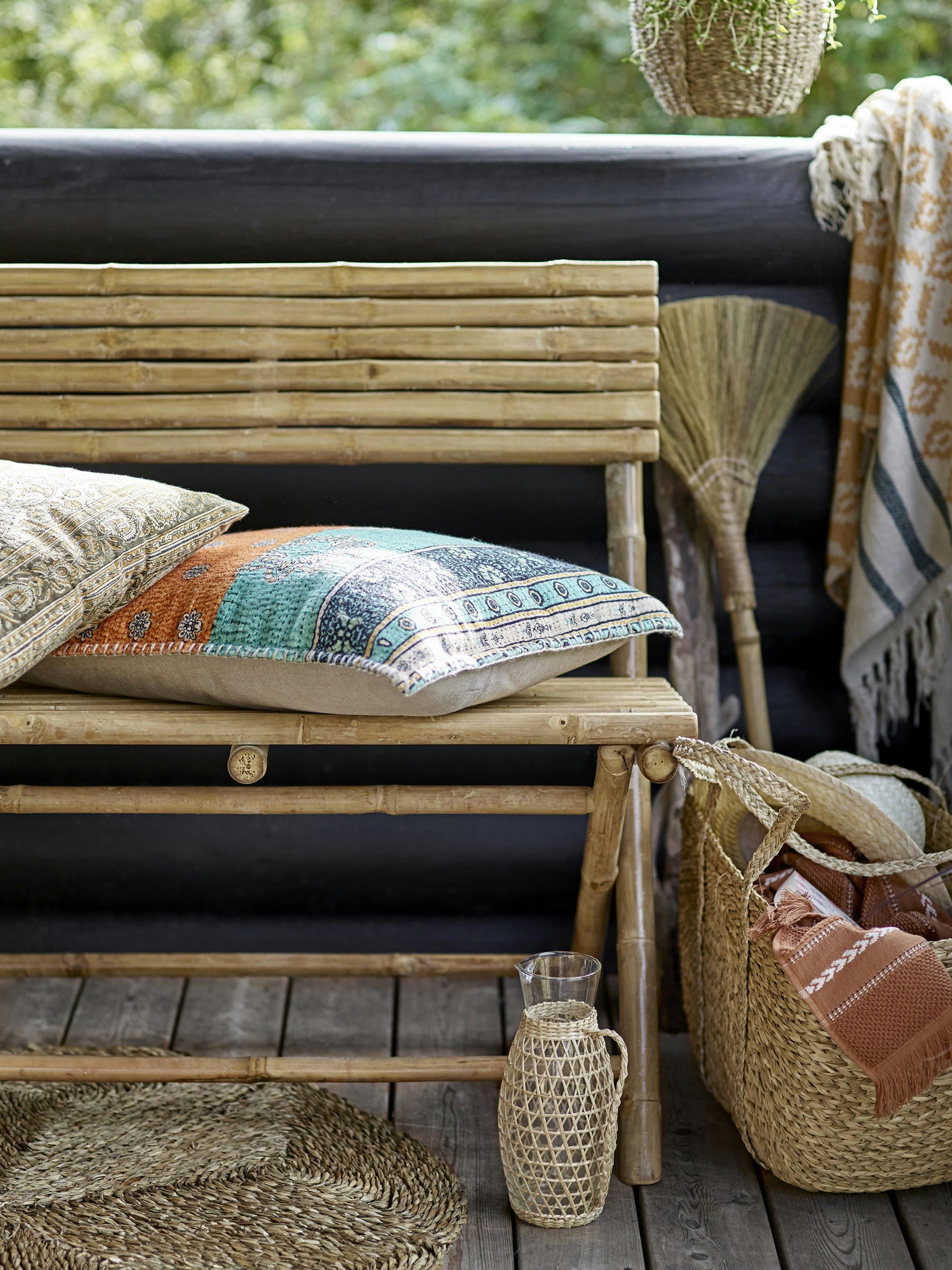 SOLE - Banc en bambou beige