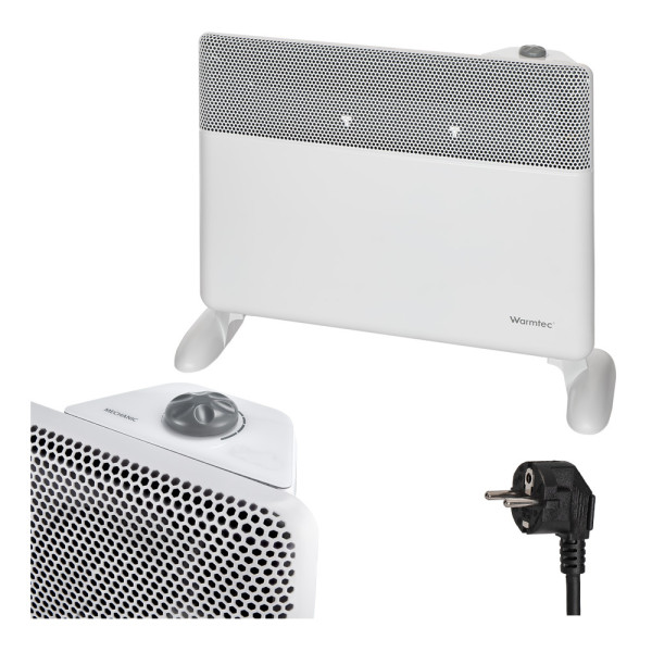 Grzejnik elektryczny konwektorowy 1500W Biały Warmtec EGB-15B