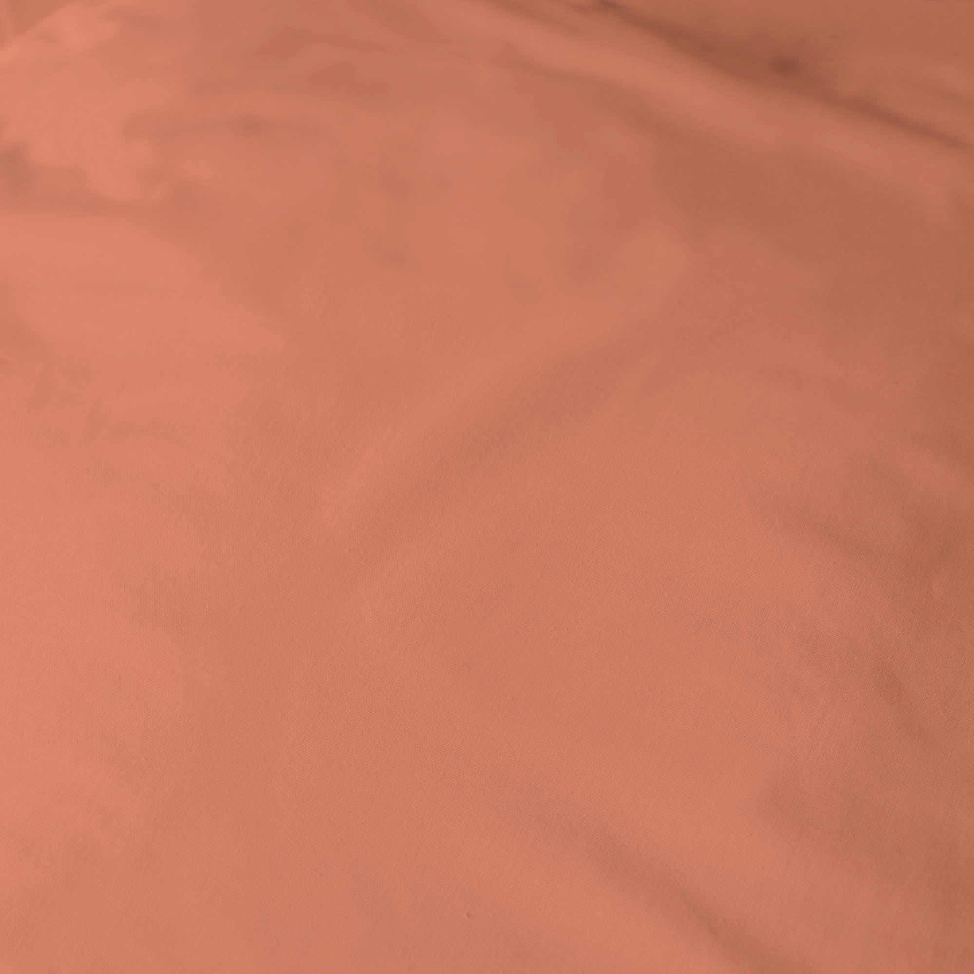 DRAGÉES DÉLICES - Drap-housse uni percale BIO Terracotta 160x200cm - Bonnet 30cm