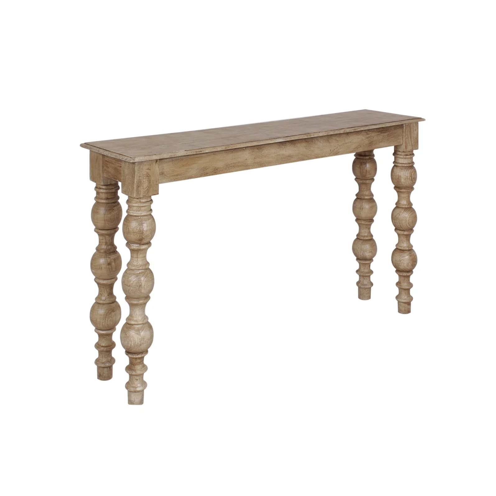 Solid Wood Natural Console Table