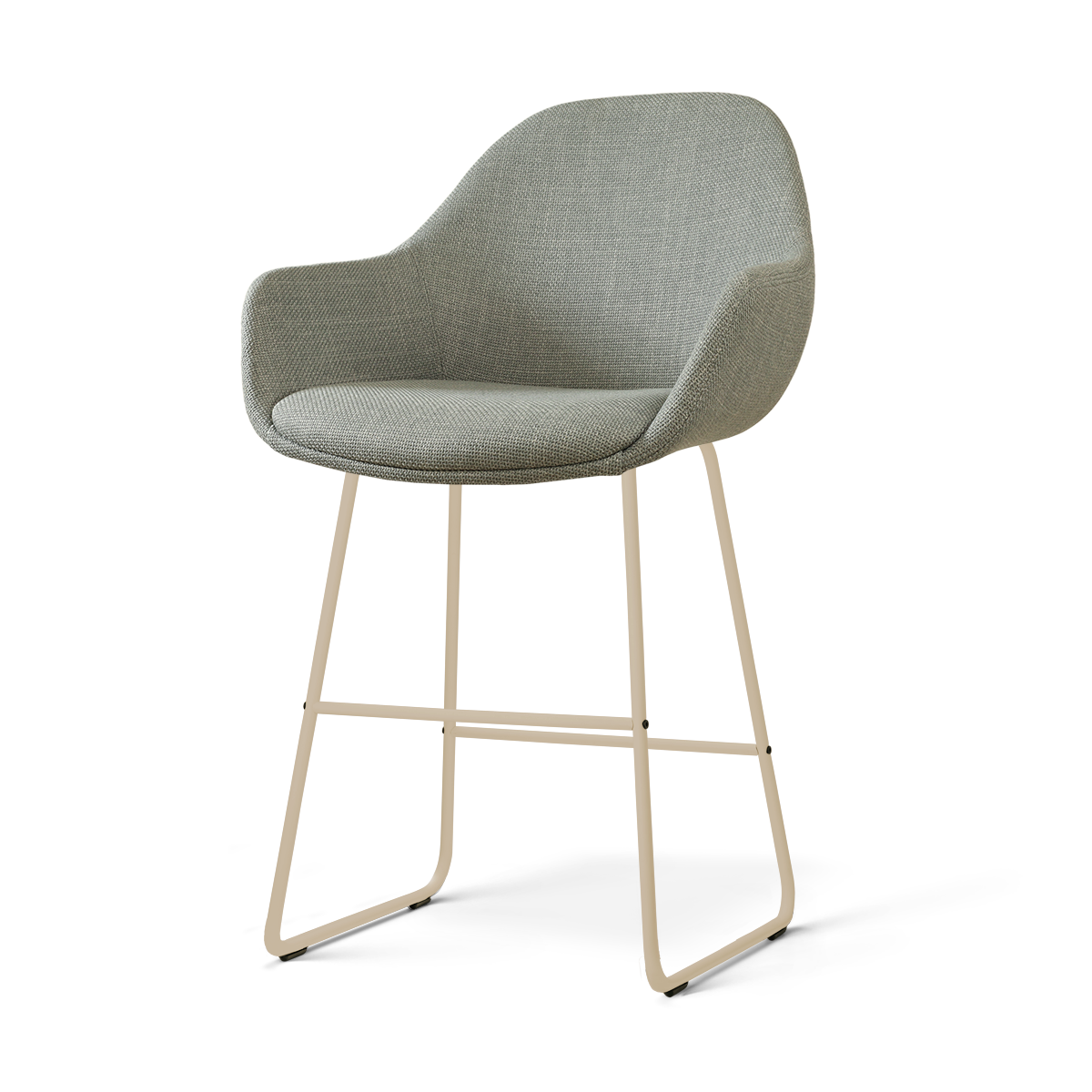 Nolon Nino-Mae barkruk saliegroen - beige onderstel - 65 cm