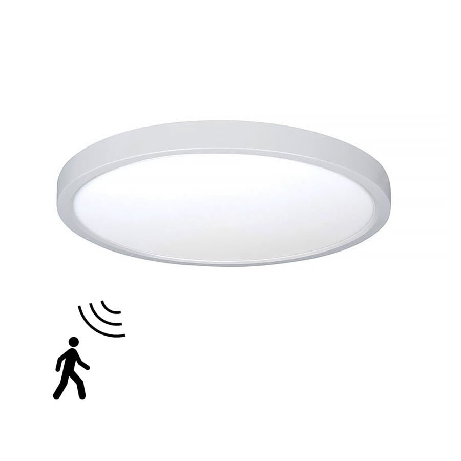 Highlight plafondlamp Piatto - 1 lichts - 30.5 x 2.5  cm - wit
