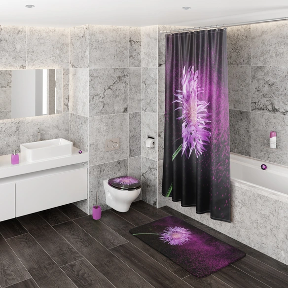 Badteppich »Purple«, schwarz, Polyester