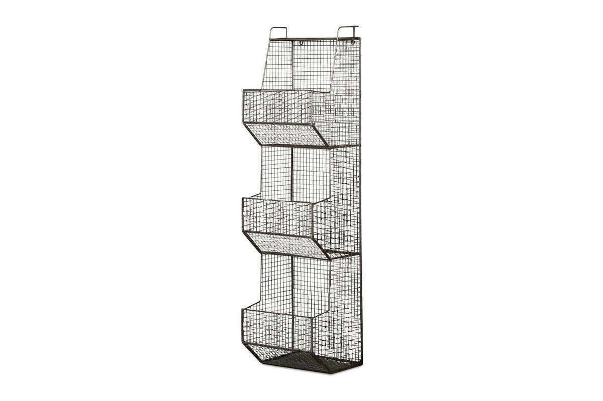 HARLEM - Etagère de rangement en métal gris