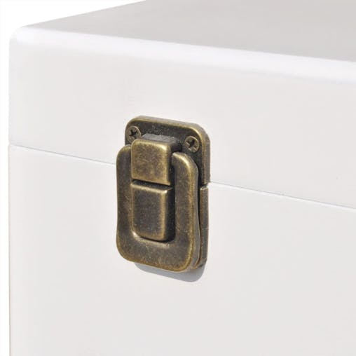 NNEVL Bedside Cabinets 2 pcs 40x30x57 cm White
