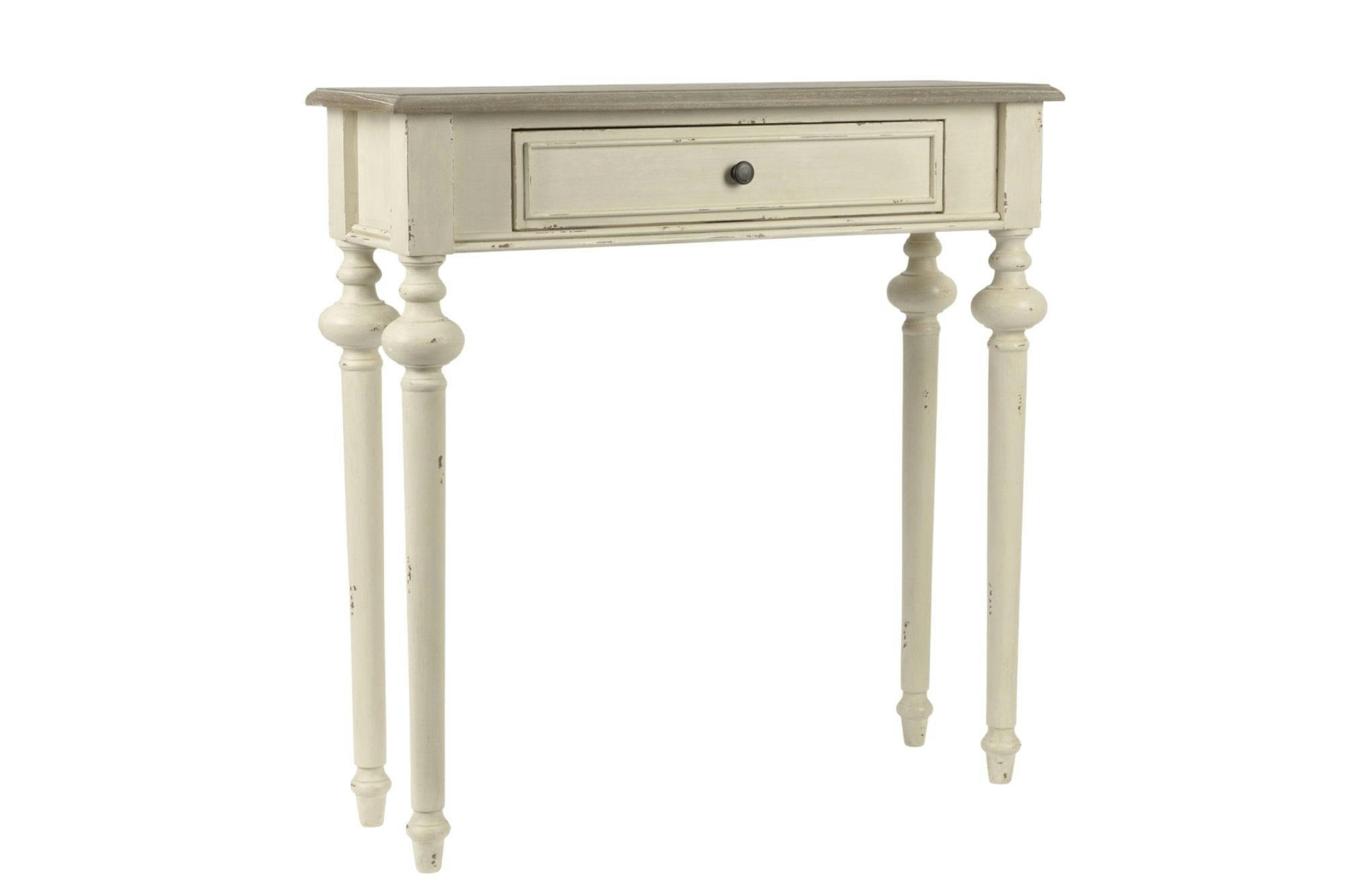 NEYLA - Console en bois 1 tiroir L80