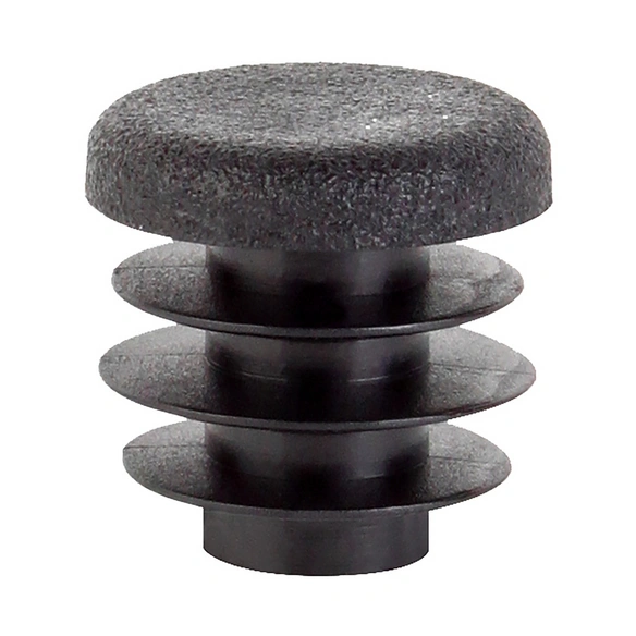 Verschlussstopfen, schwarz, Kunststoff, 4 Stück