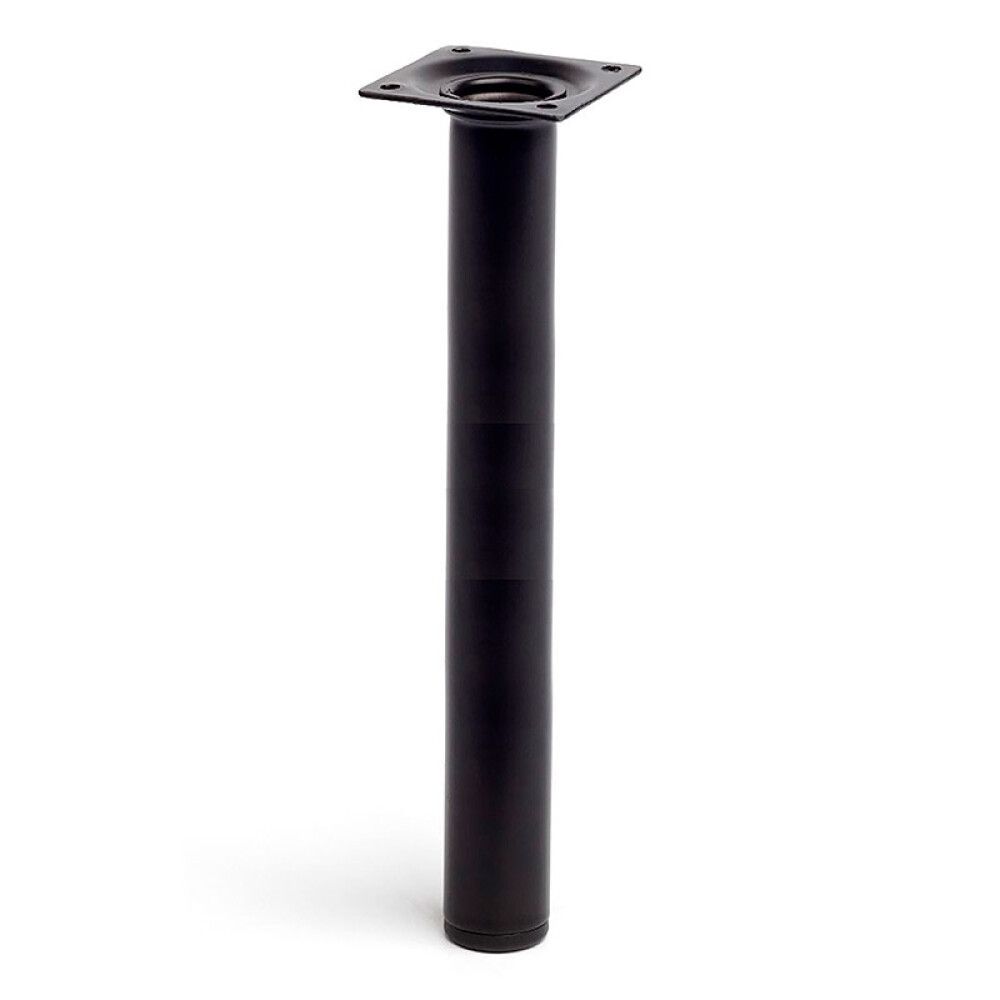 MØBELBEN REI STÅL Ø30X300MM SVART