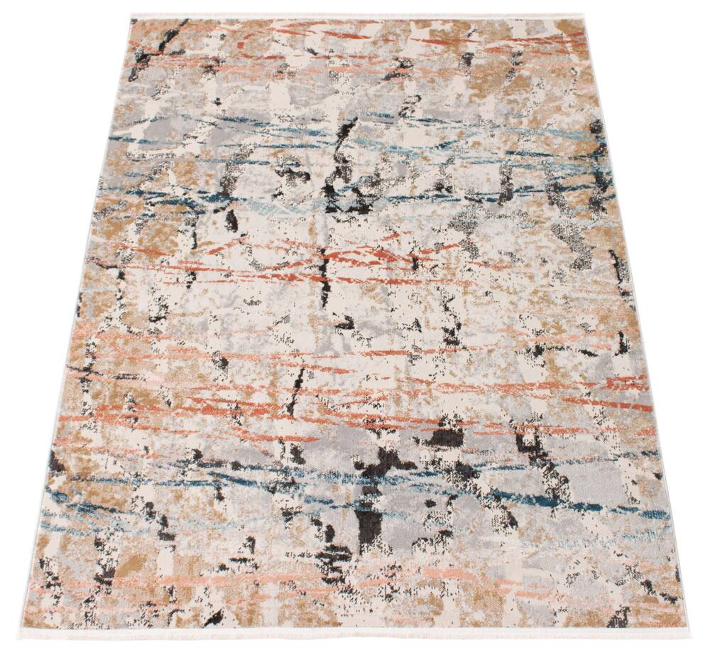 ECARPET Arizona Indoor Area Rug, Cream/Grey, Assorted Sizes