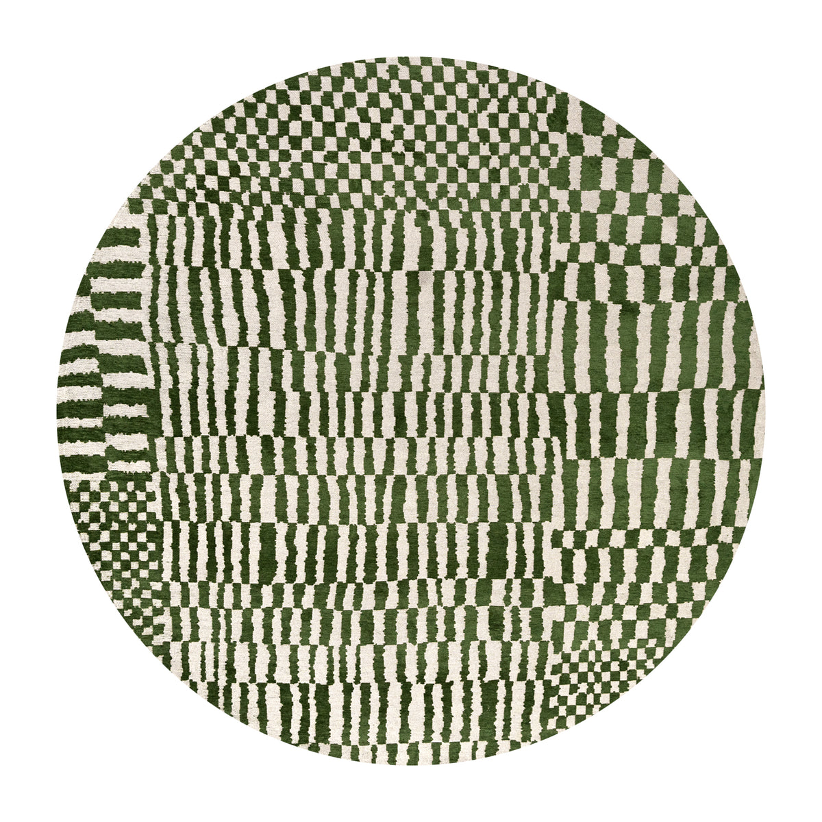 Ecorugs vloerkleed Oasis - groen - 140x140cm