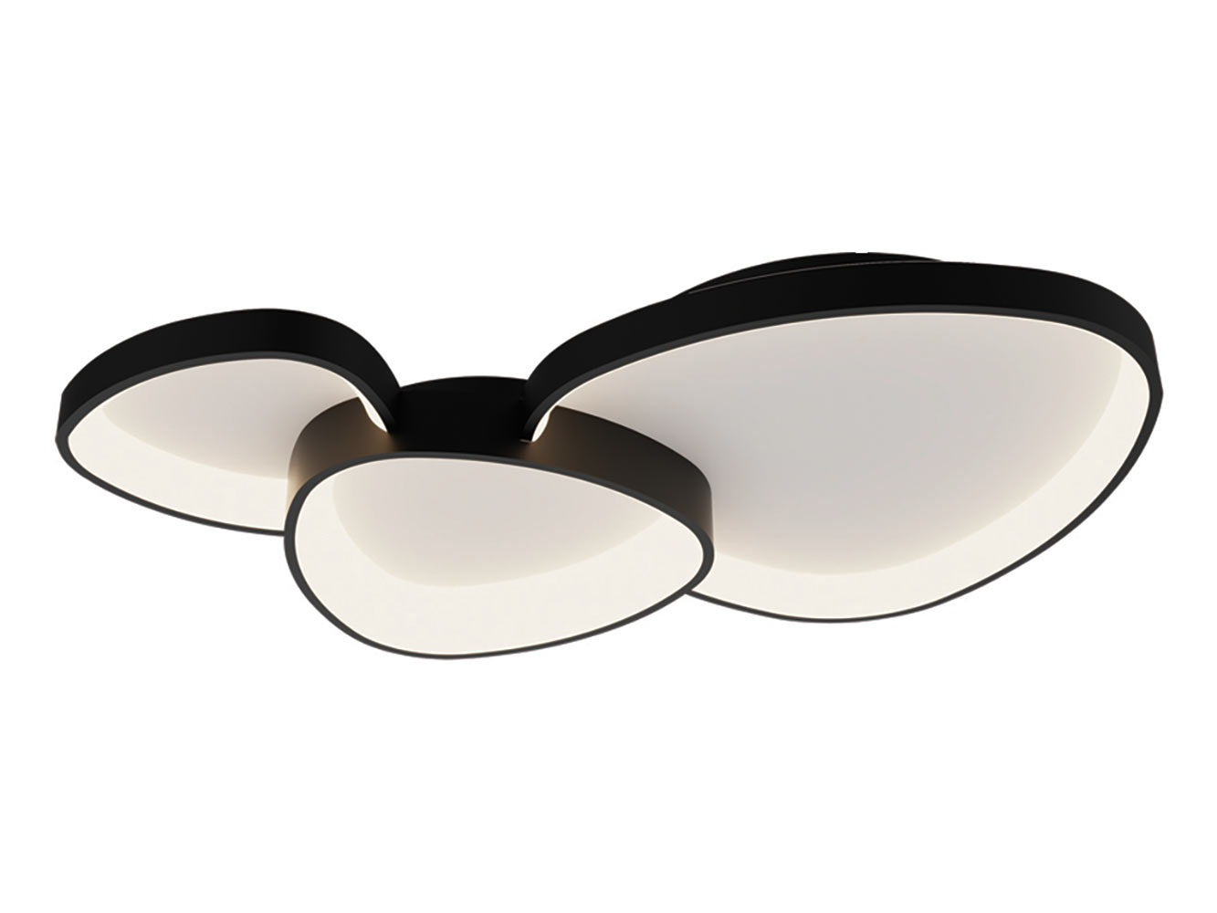 Freelight plafondlamp Organico - 3 lichts - 90 x 10.5  cm - zwart
